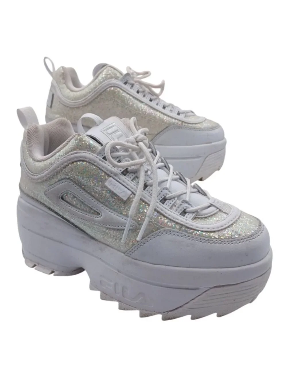 Fila Disruptor 2 Special Glitter Platform Sneakers Size 7 RARE
